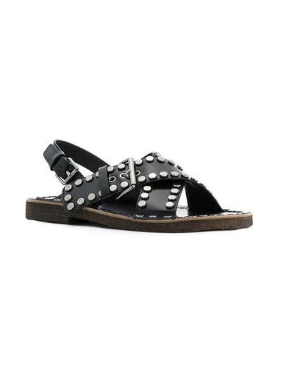 prada espadrilles sandals|Prada studded pony skin sandals.